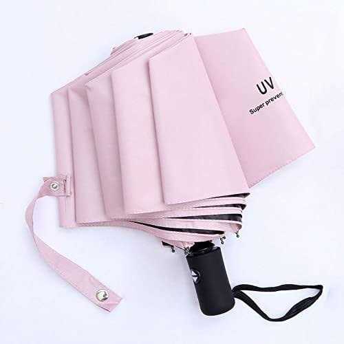 Automatic umbrella windproof travel umbrella windproof small lightweight sturdy steel shaft mini folding and portable backpack car purse men and