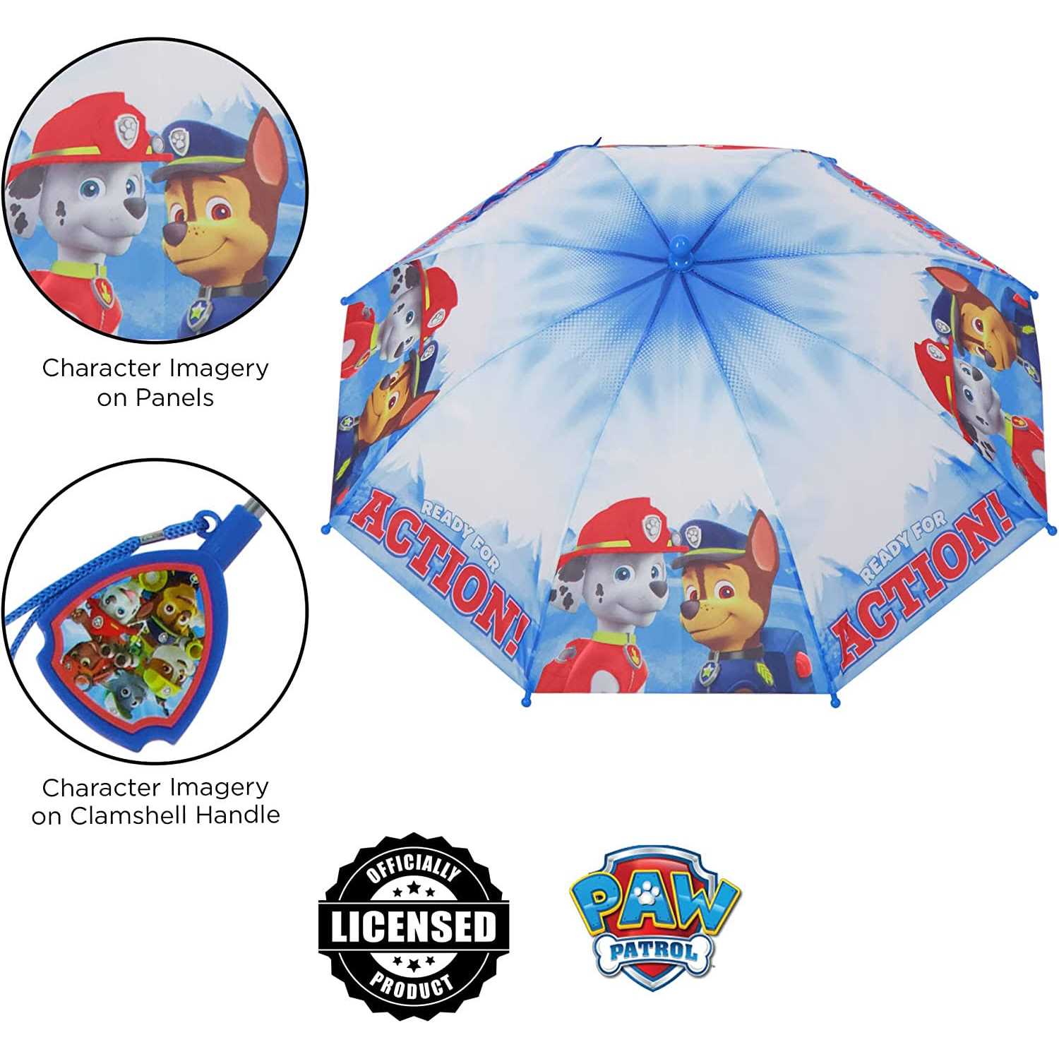 Nickelodeon Paw Patrol Raincoat and Umbrella Set Kids
