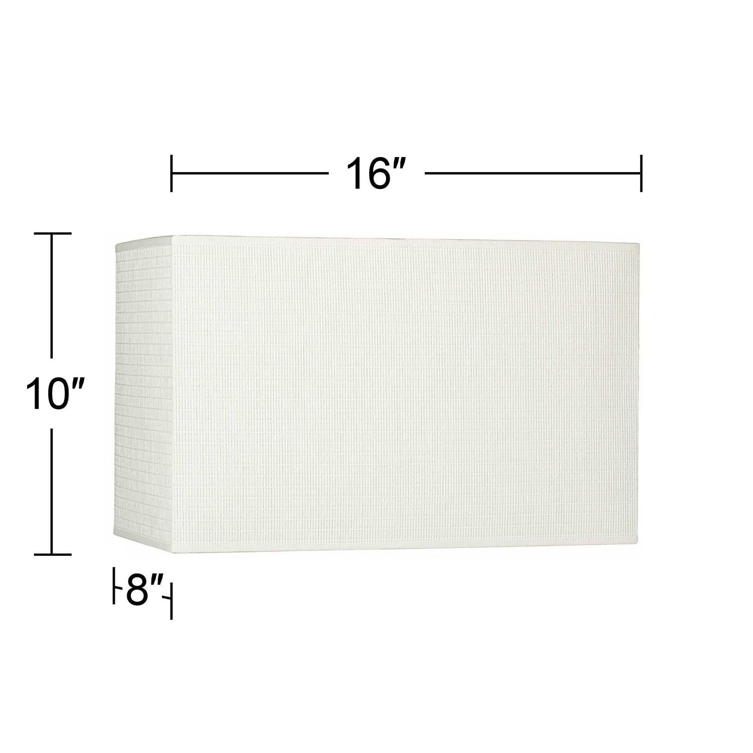 Springcrest Off-White Rectangular Paper Shade 8/16×8/16×10