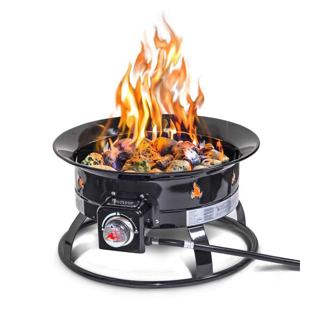 Outland Living Firebowl 893 Deluxe Outdoor Portable Propane Gas Fire Pit with Cover & Carry Kit