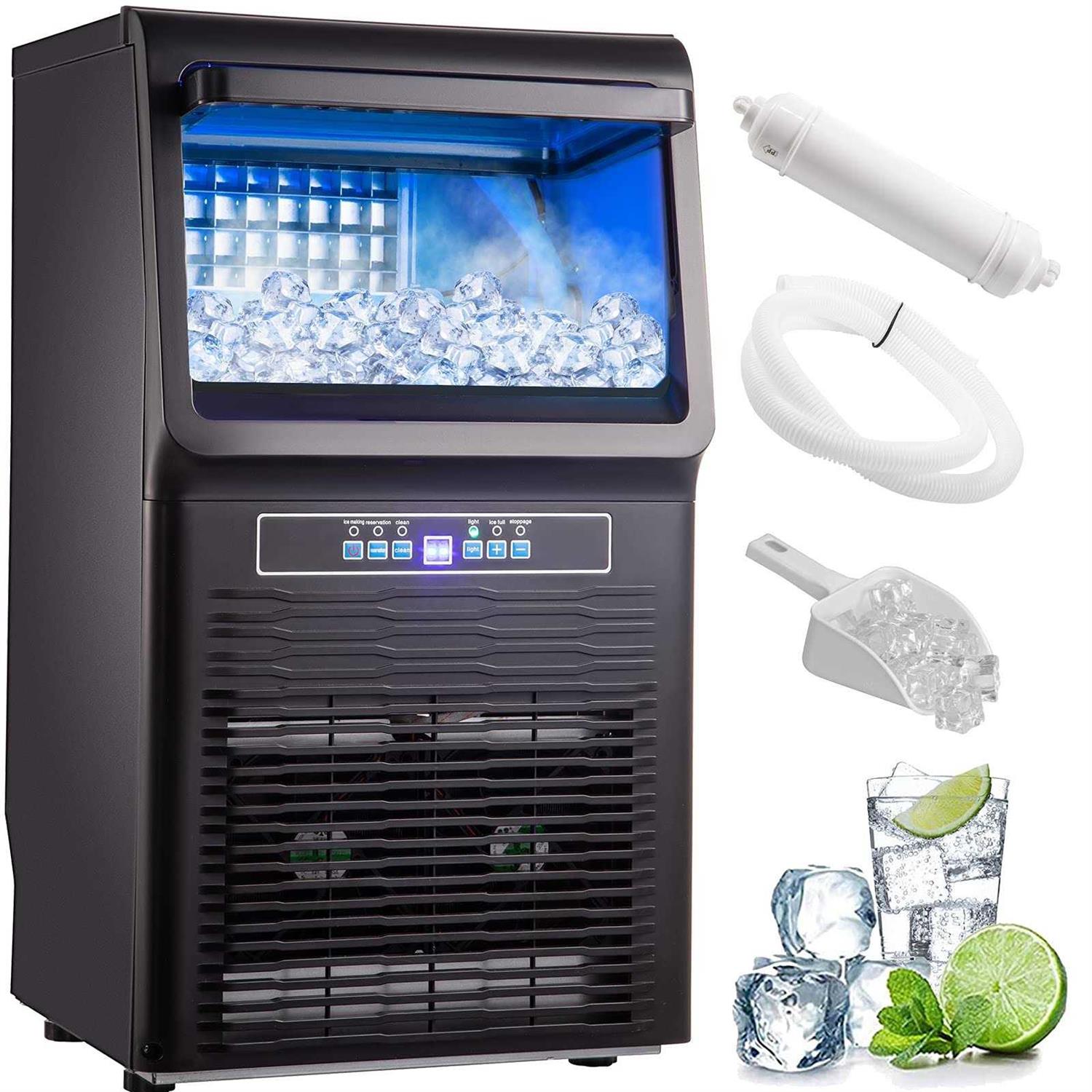 VEVOR Countertop Ice Maker 70LB/24H 350W Automatic Portable Ice Machine with 11LB Storage