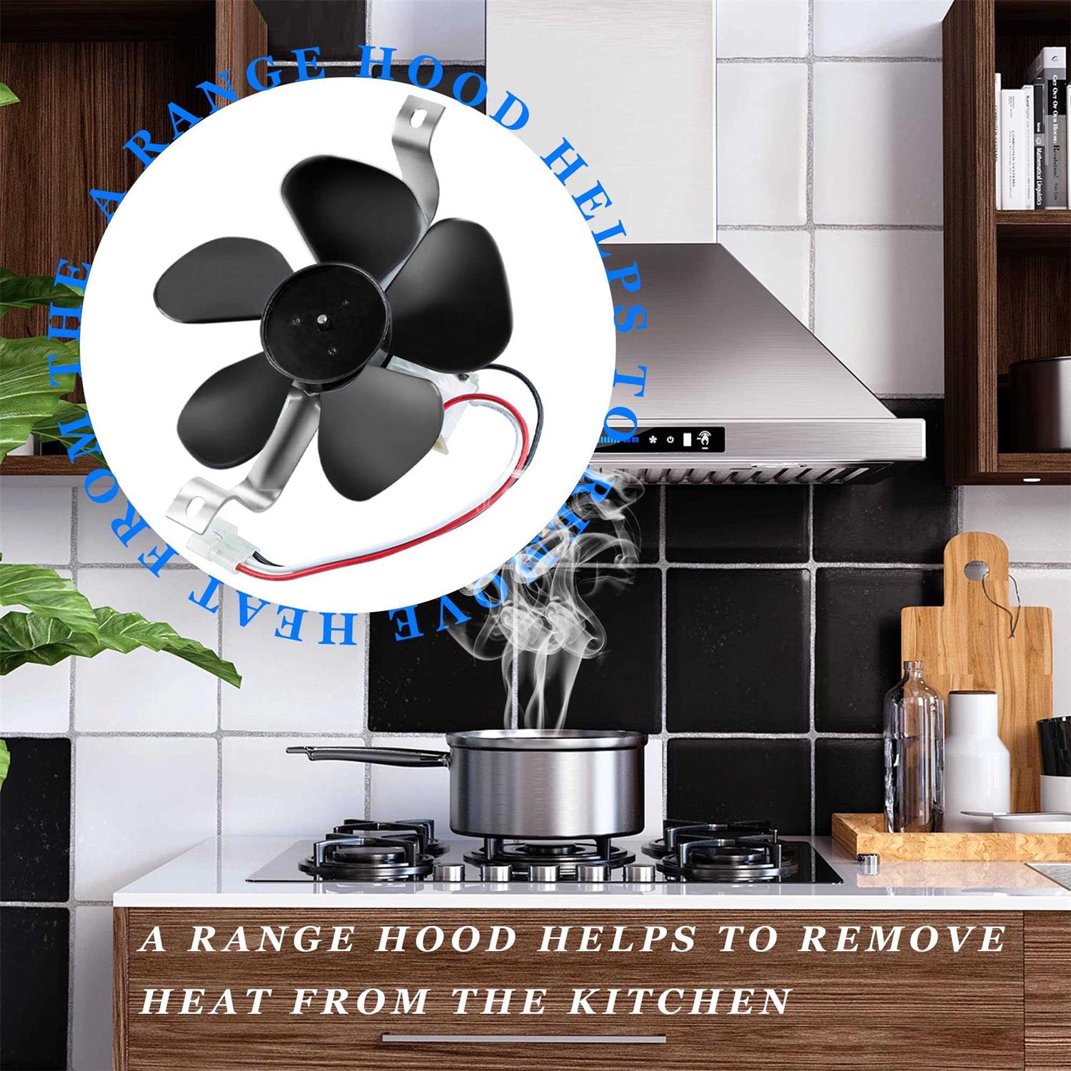 97012248 Range Hood Fan Motor Replacement Part by Romalon Fit for Ken-More Bp17 99080492 S97012248 99080363