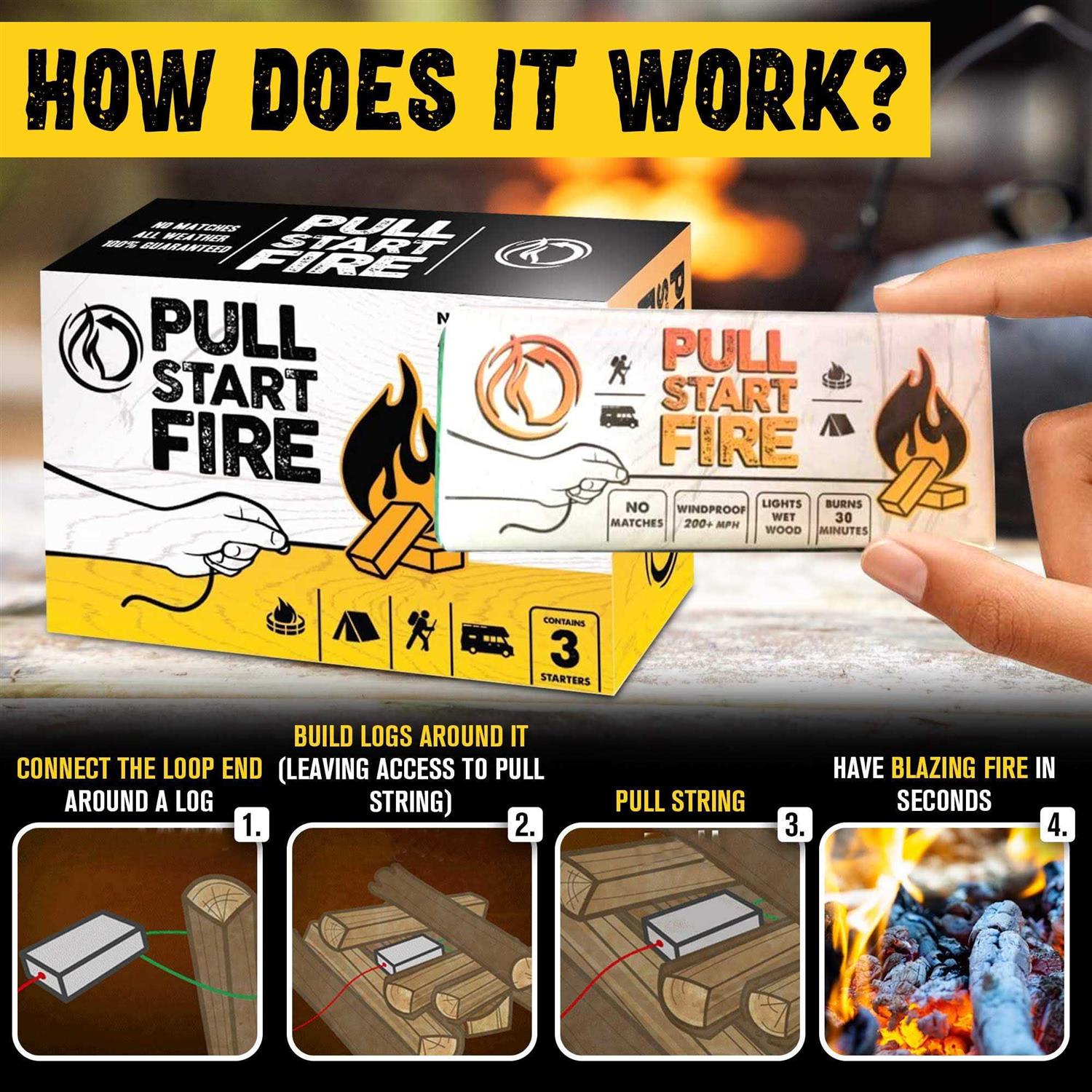 Pull Start Fire Pull String Firestarter