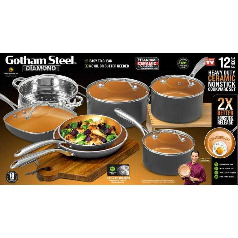 Gotham Steel 12-Piece Cookware Set