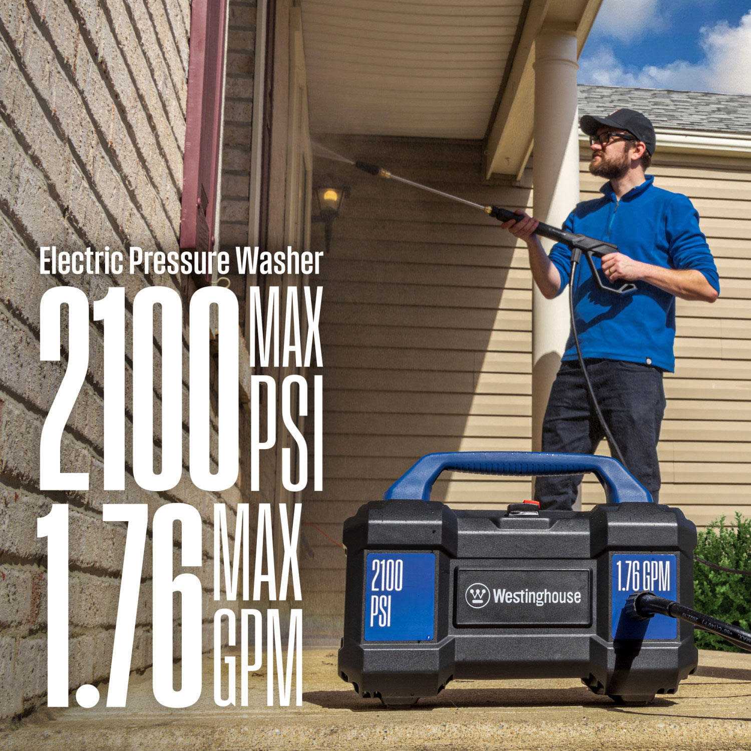 Westinghouse ePX3100v 2100 PSI 1.76 GPM Electric Pressure Washer