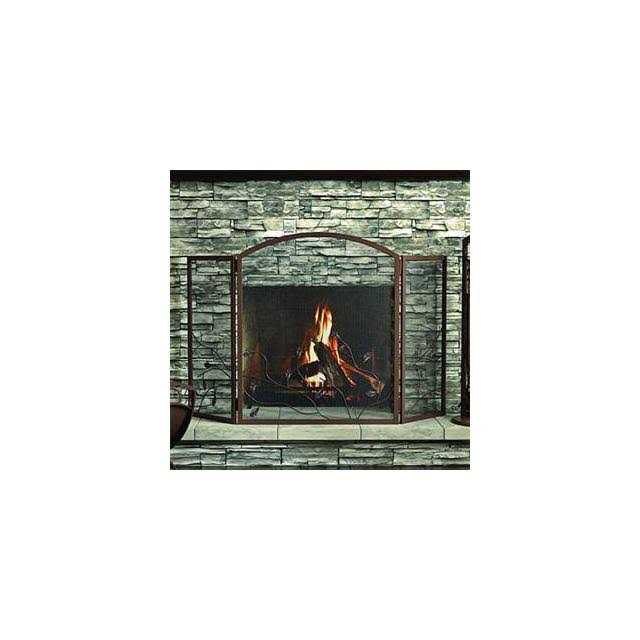 Panacea Oak Leaf Fireplace Screen