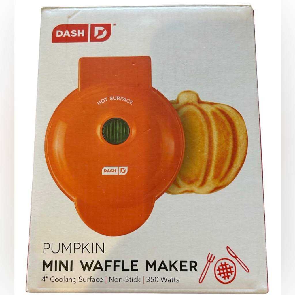 Dash Mini Pumpkin Waffle Maker