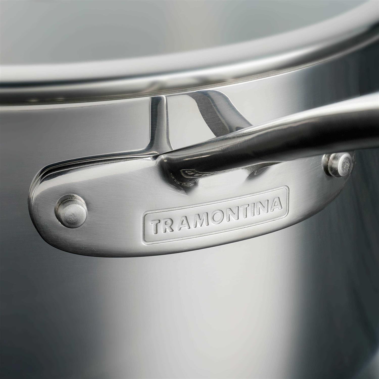 Tramontina 8-Piece Tri-Ply Clad Stainless Steel Cookware Set
