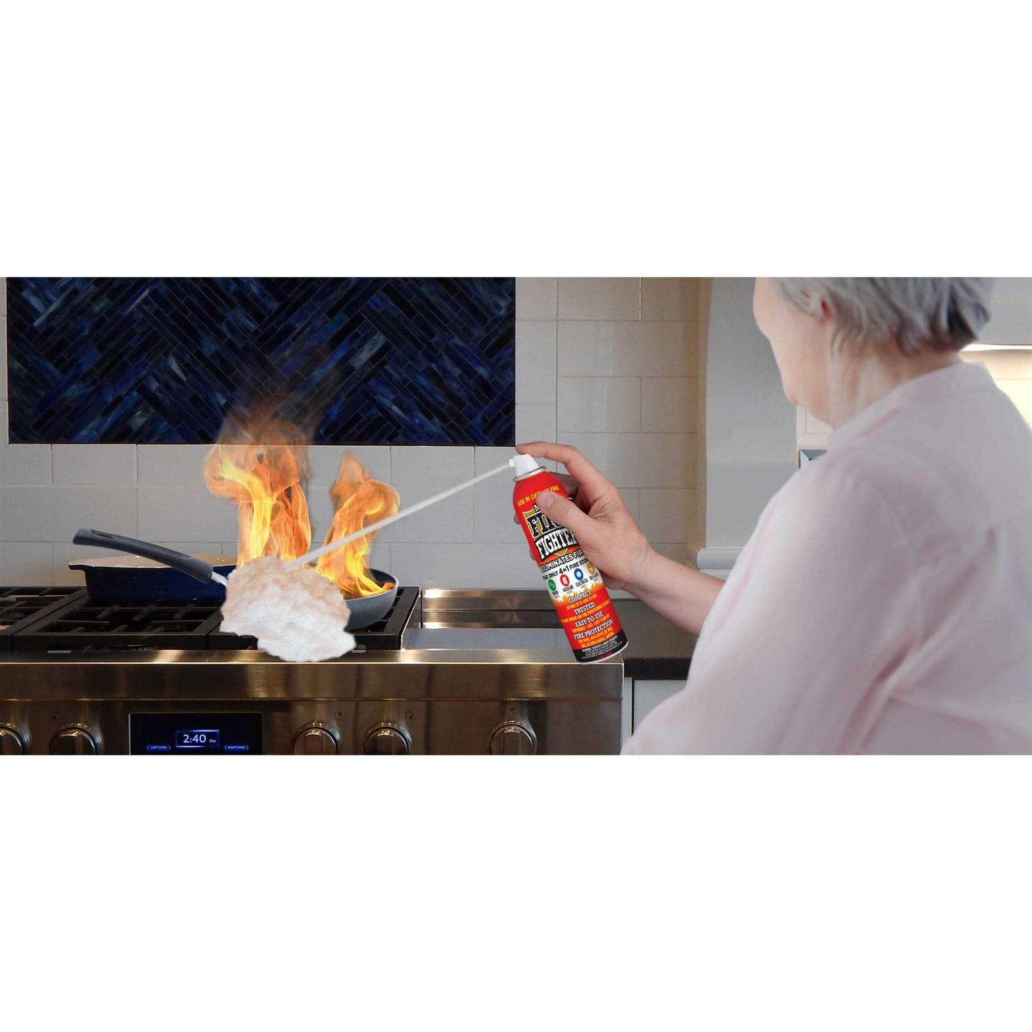 Mini Firefighter All Purpose Fire Extinguisher Classes Abck Gasoline, Kitchen Grease Oil and Fats, Electric and Wood Fires For Home Apartment Office