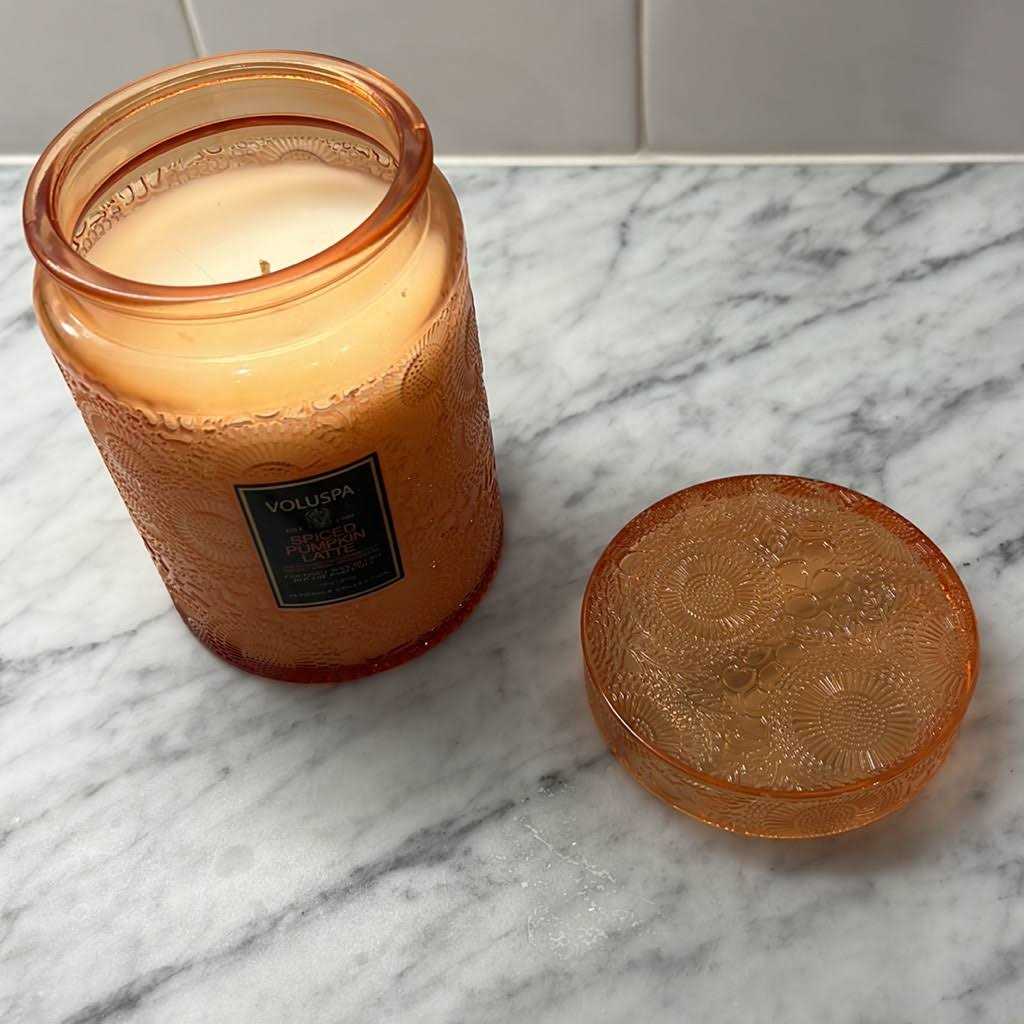 Voluspa Spiced Pumpkin Latte Large Jar Candle