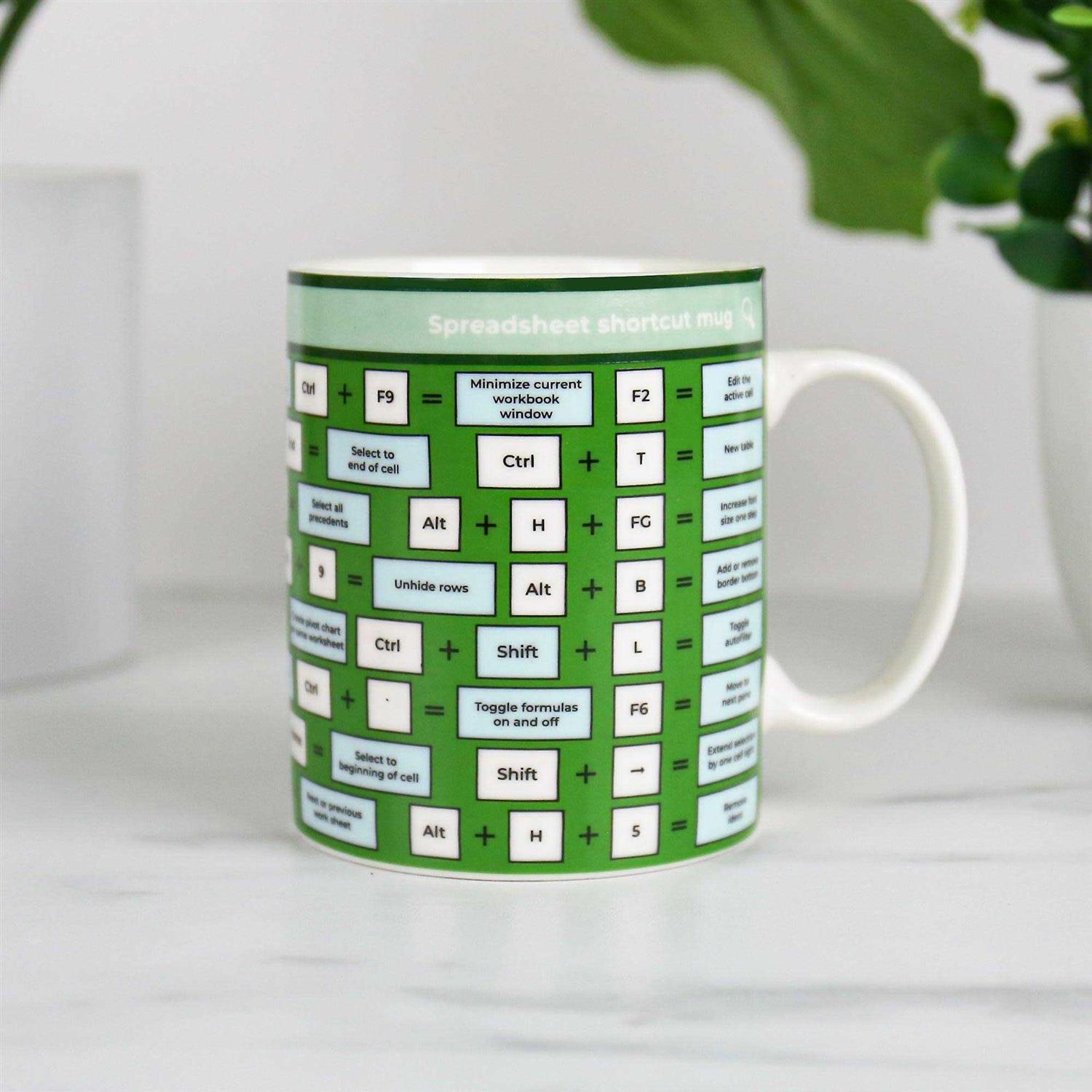 Gift Republic Spreadsheet Shortcut Mug