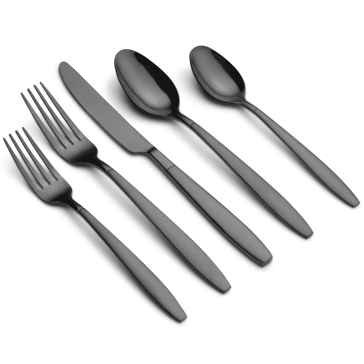 Graze by Cambridge Mathison Sand/Mirror Stainless Steel Flatware Set