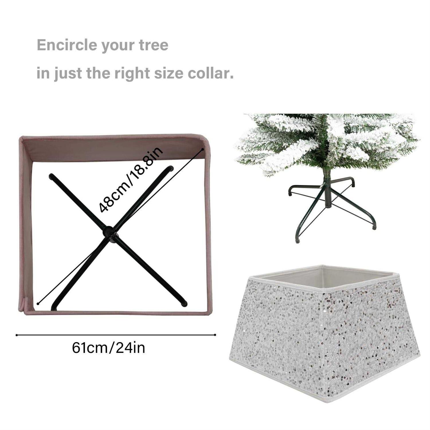 Transform Your Christmas Tree with Sunshine’s Sparkling Sequin Tree Skirt