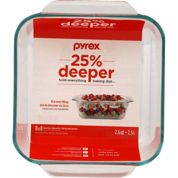 Pyrex Baking Dish Deep Glass