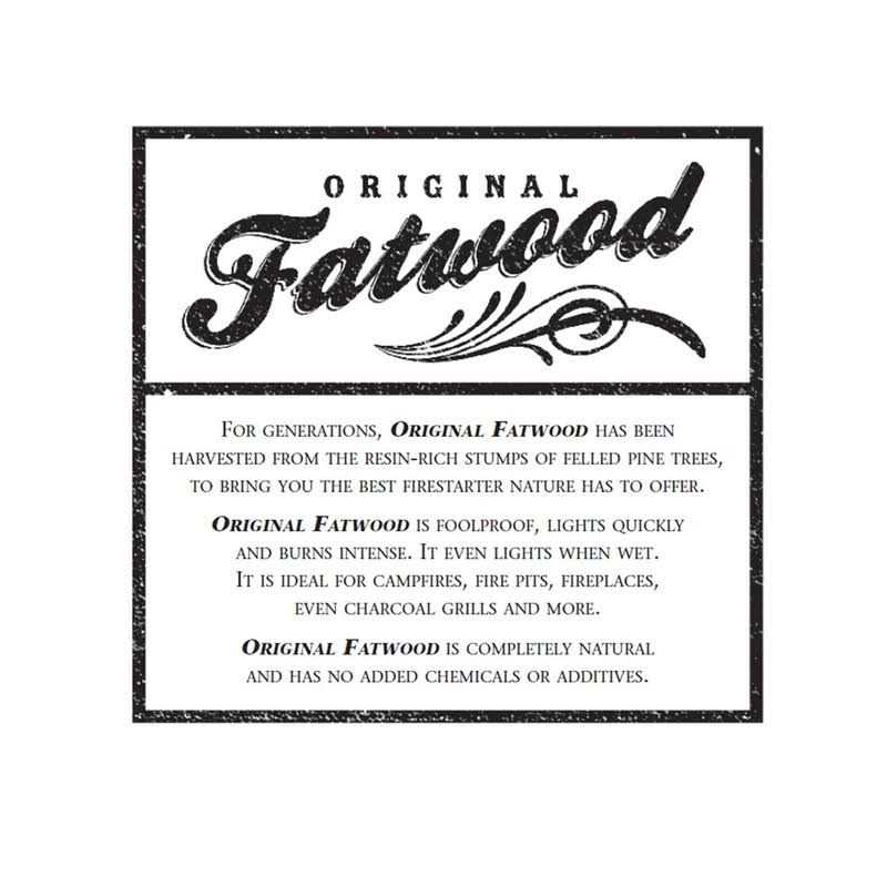 25 Fatwood Firestarter Kindling Sticks
