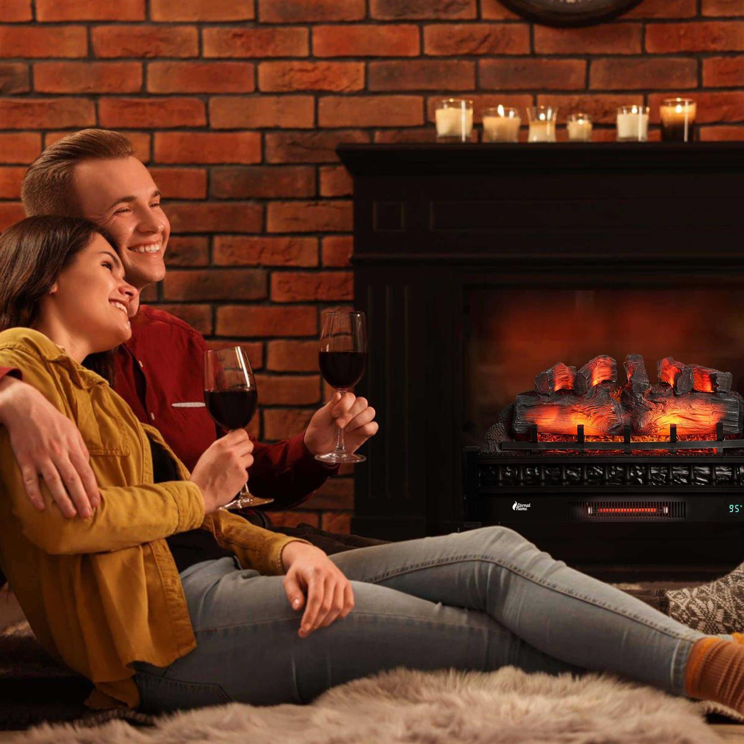 TURBRO Eternal Flame 1500W 30 WiFi Infrared Electric Fireplace