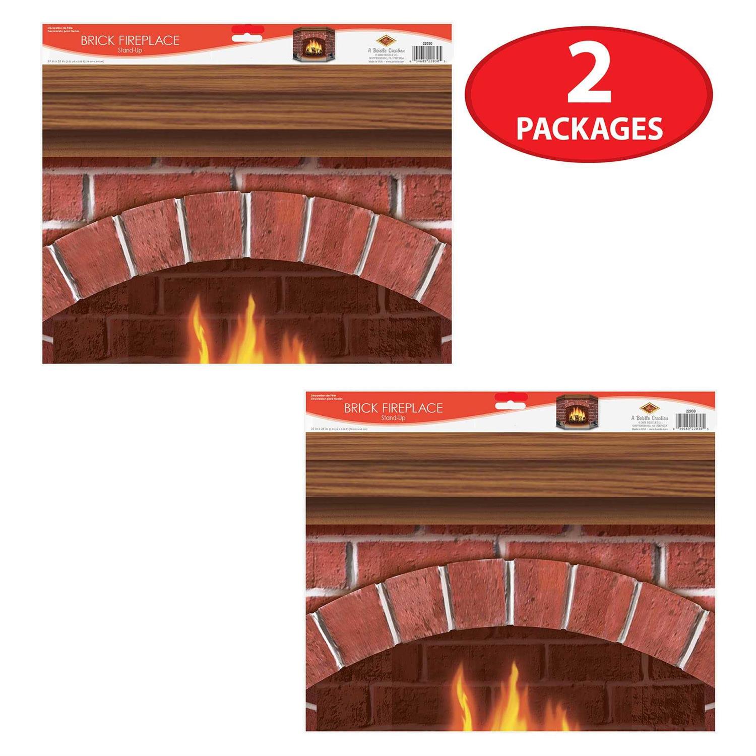 Beistle Brick Fireplace Stand-Up