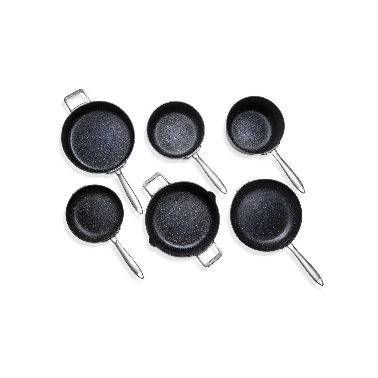 Granitestone 10-Piece Stackmaster Stackable Cookware Set