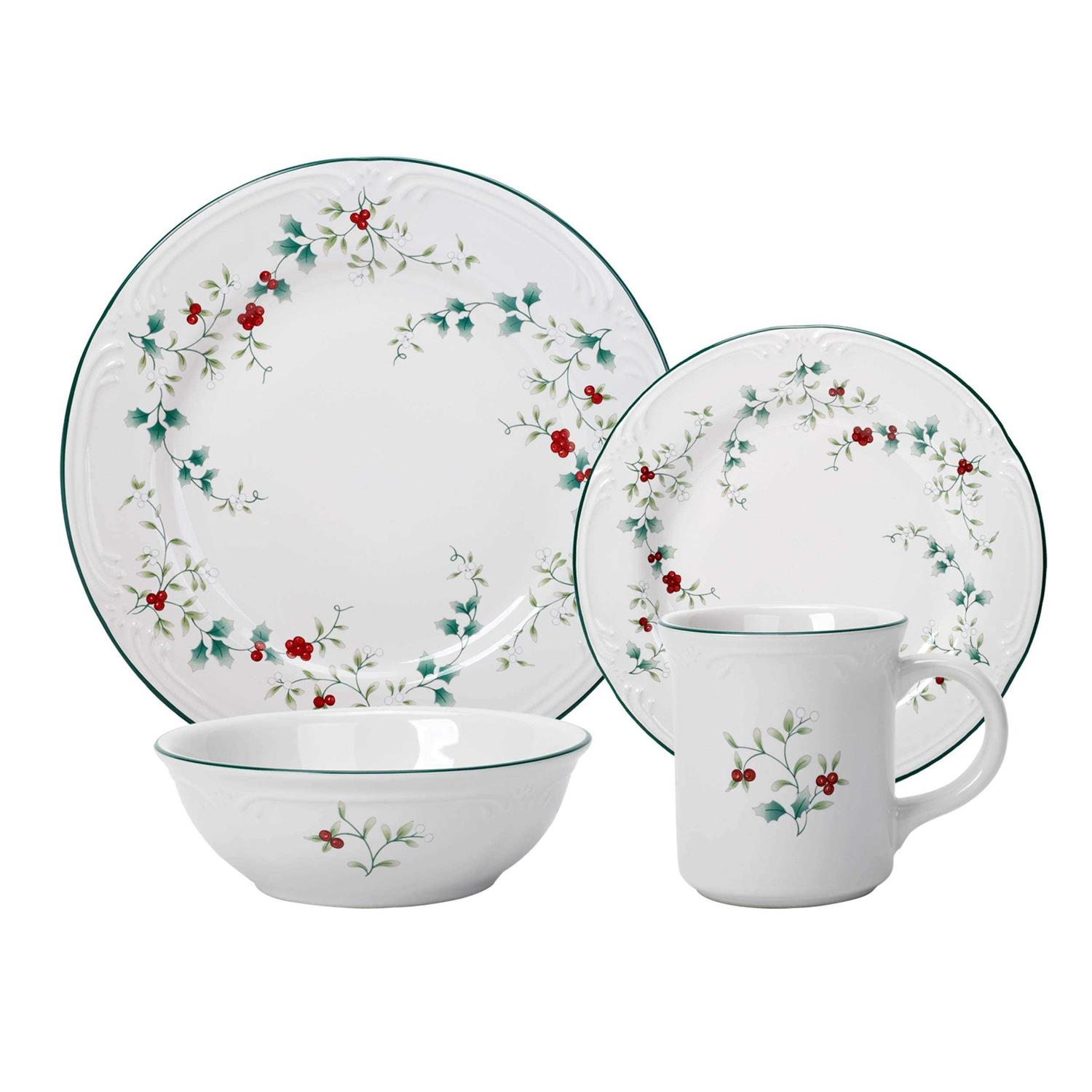 Pfaltzgraff Winterberry 16 Piece Dinnerware Set