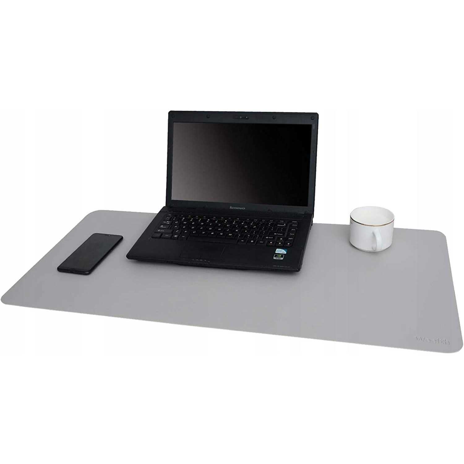 Weelth Multifunctional Waterproof PU Leather Desk Pad Double Sided Desk Pad for Office/Home