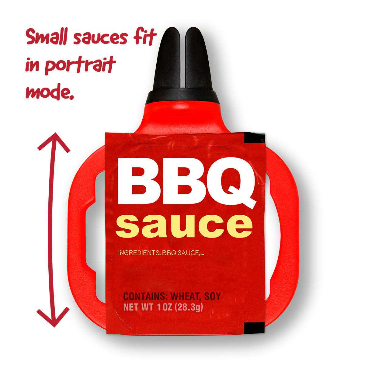 Saucemoto Dip Clip An in car sauce holder for ketchup and dipping sauces. As seen on Shark Tank