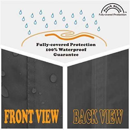 Porch Shield Fire Pit Cover Waterproof 600d Heavy Duty Square Patio Fire Pit Table Cover