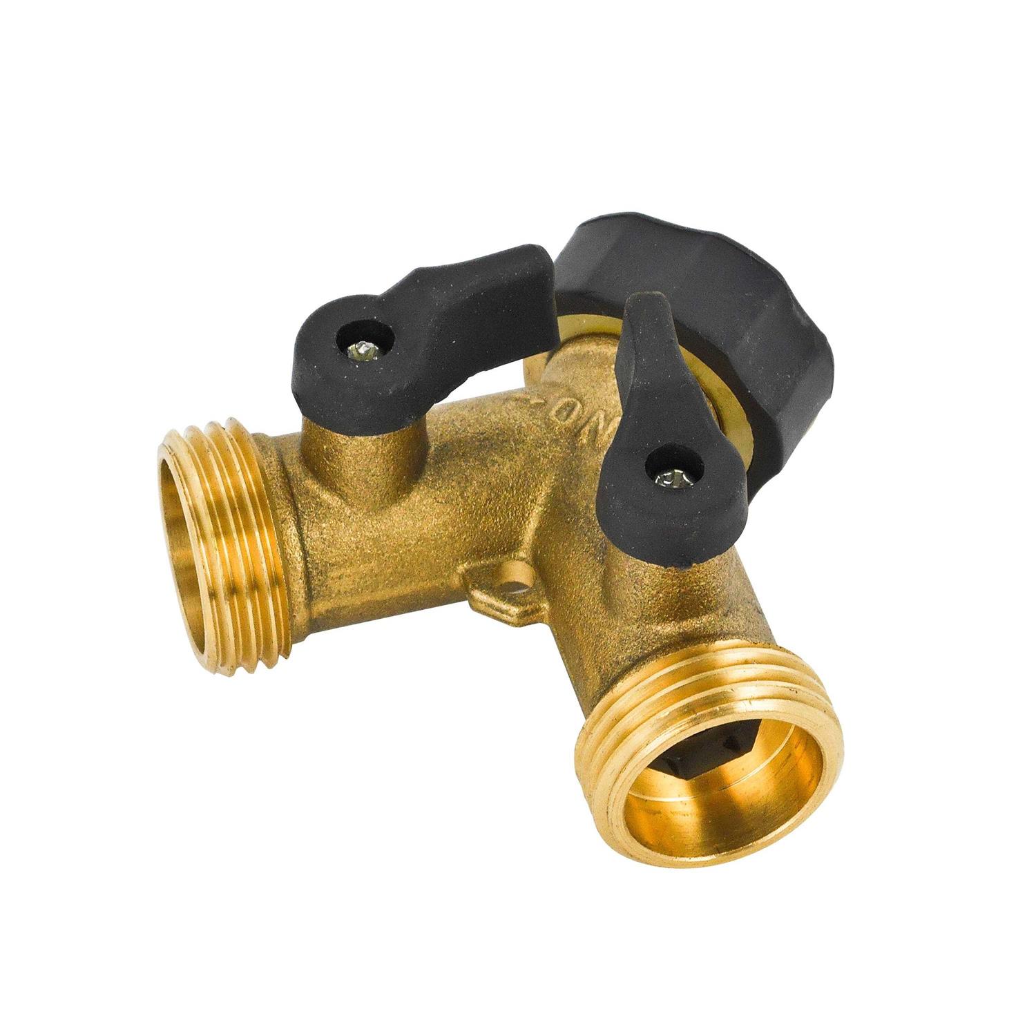 Yardsmith Brass 2-Way Restricted-Flow Water Shut-Off
