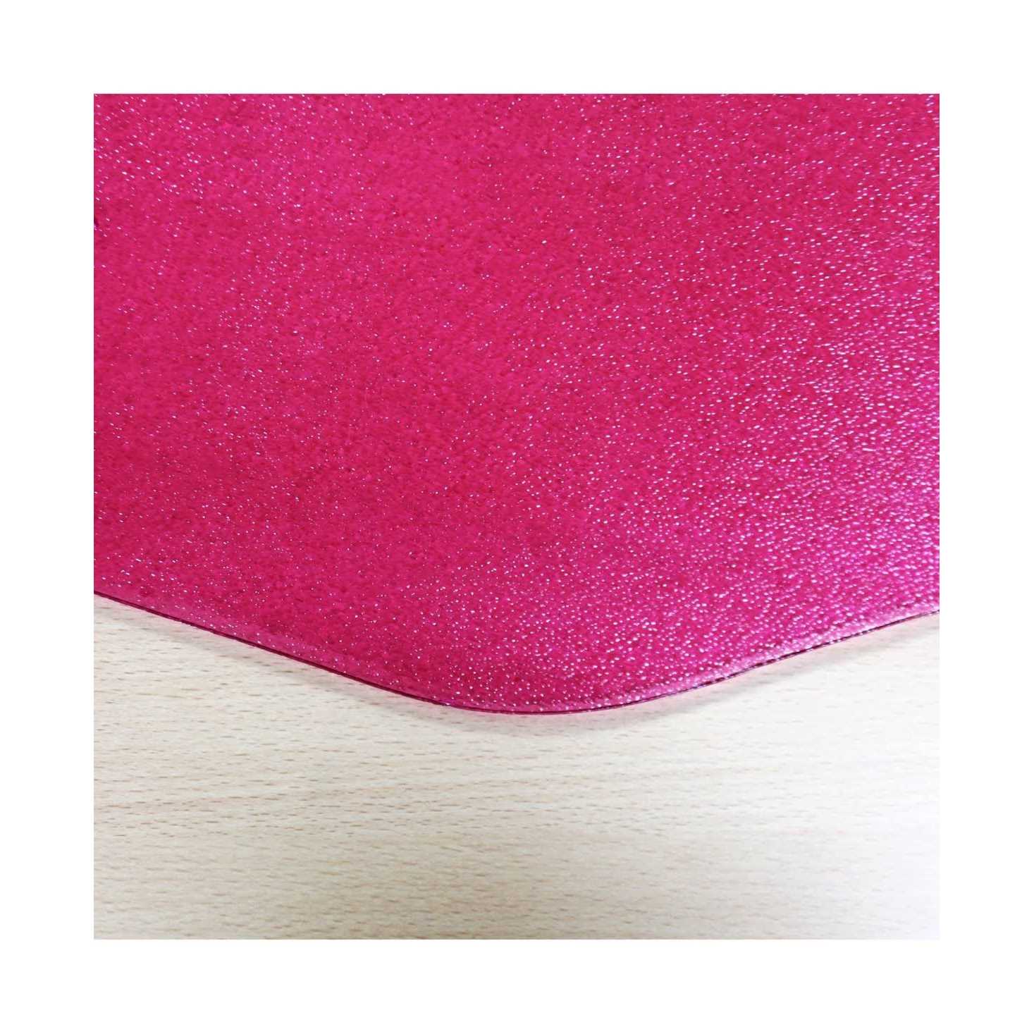 Floortex 9Mat Polycarbonate 9-Sided Pink Chair Mat for Hard Floors