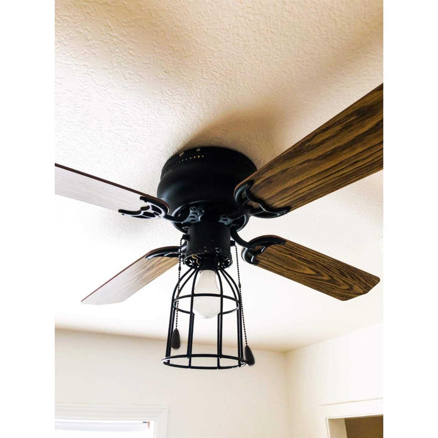 Xiding Farmhouse Vintage Industrial Metal Wire Cage Old Open Style Lamp Guard Adjustable for Hanging Pendant Lighting