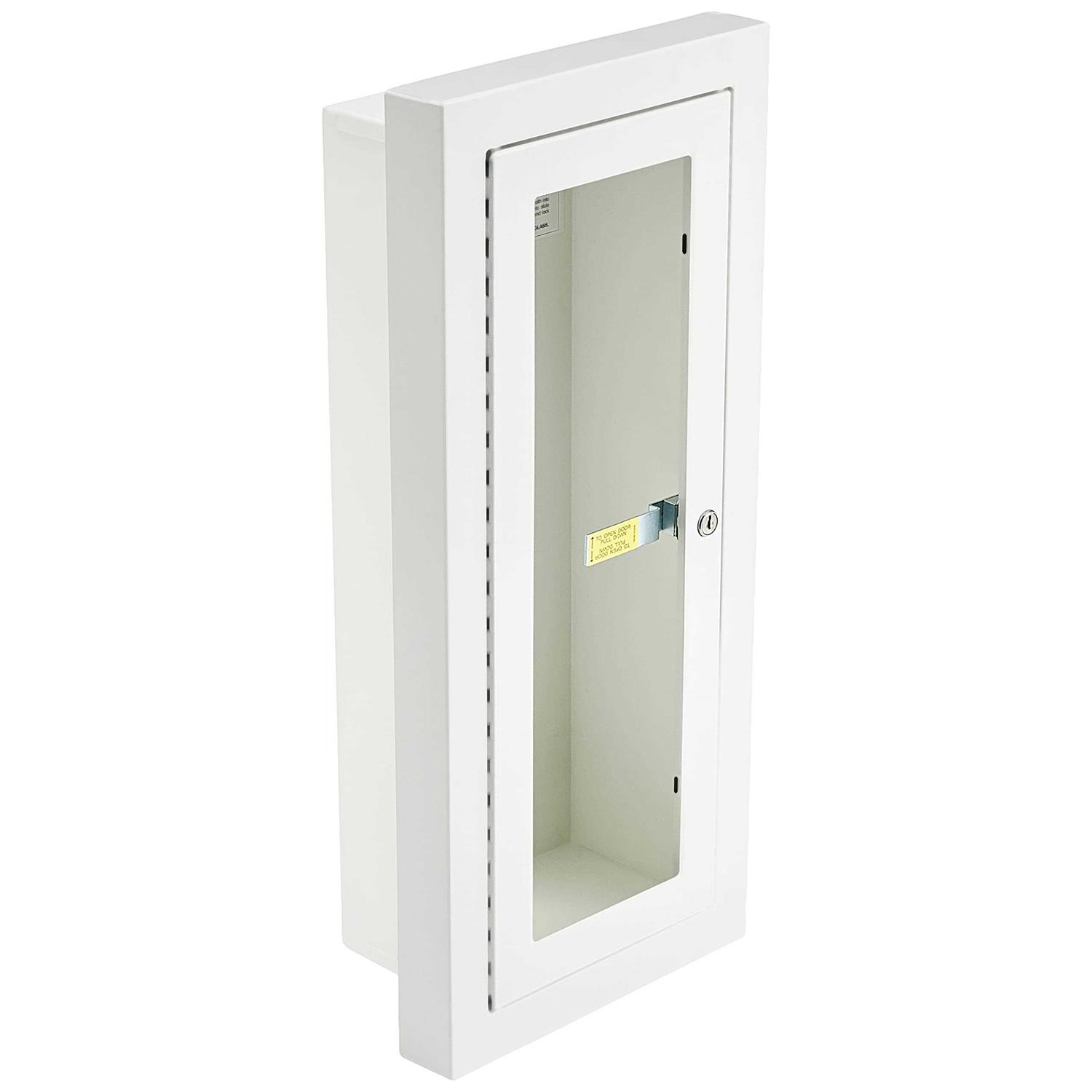 Kidde KF7022B Fire Extinguisher Cabinet Semi-Recessed Mount w/Lock
