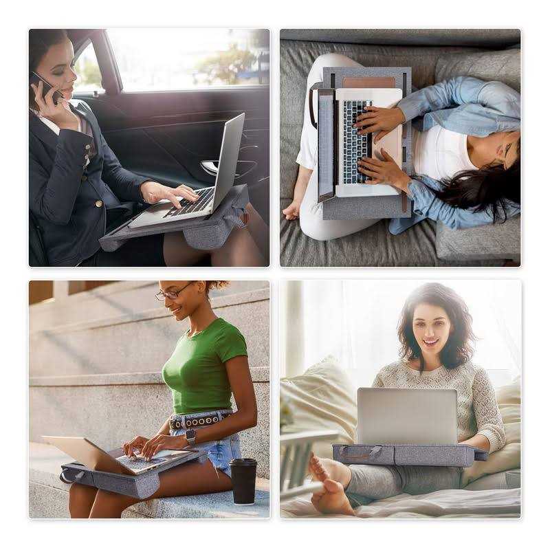 Handmade Folding Laptop Desk Laptop Lap Desk for Lap Laptop Table for Bed Sofa