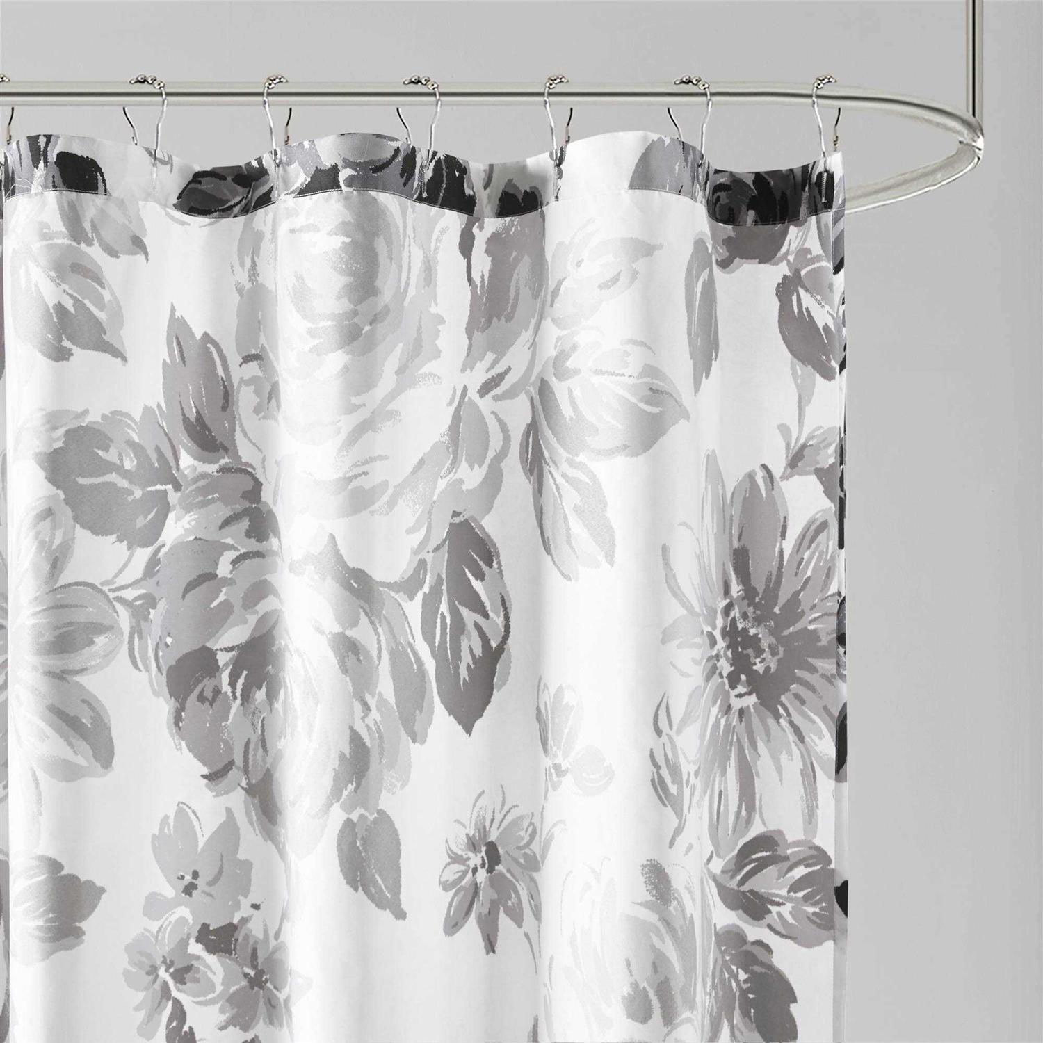 Intelligent Design Dorsey Floral Printed Shower Curtain