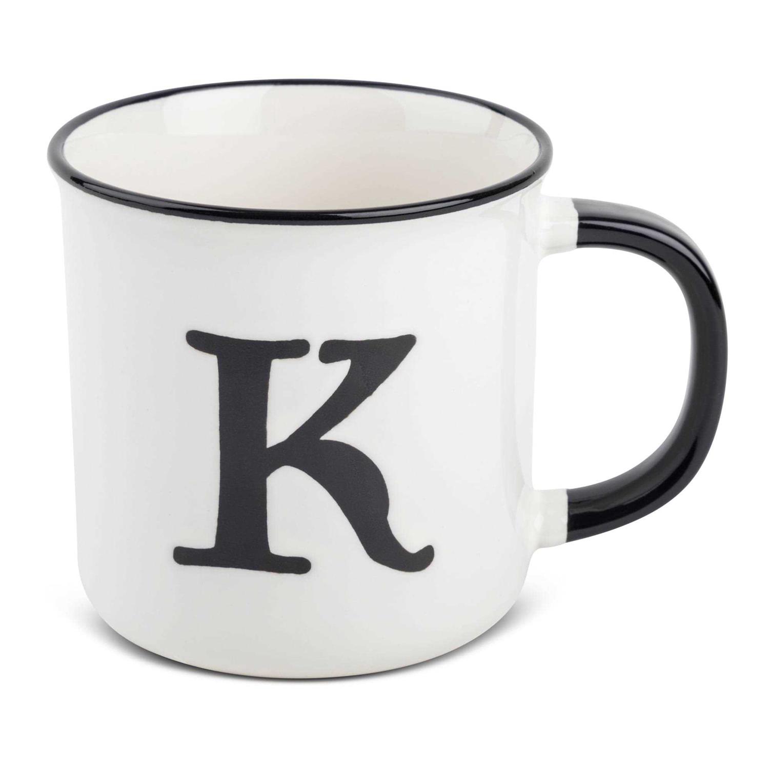 Thyme&Table Monogram Stoneware Coffee Mug