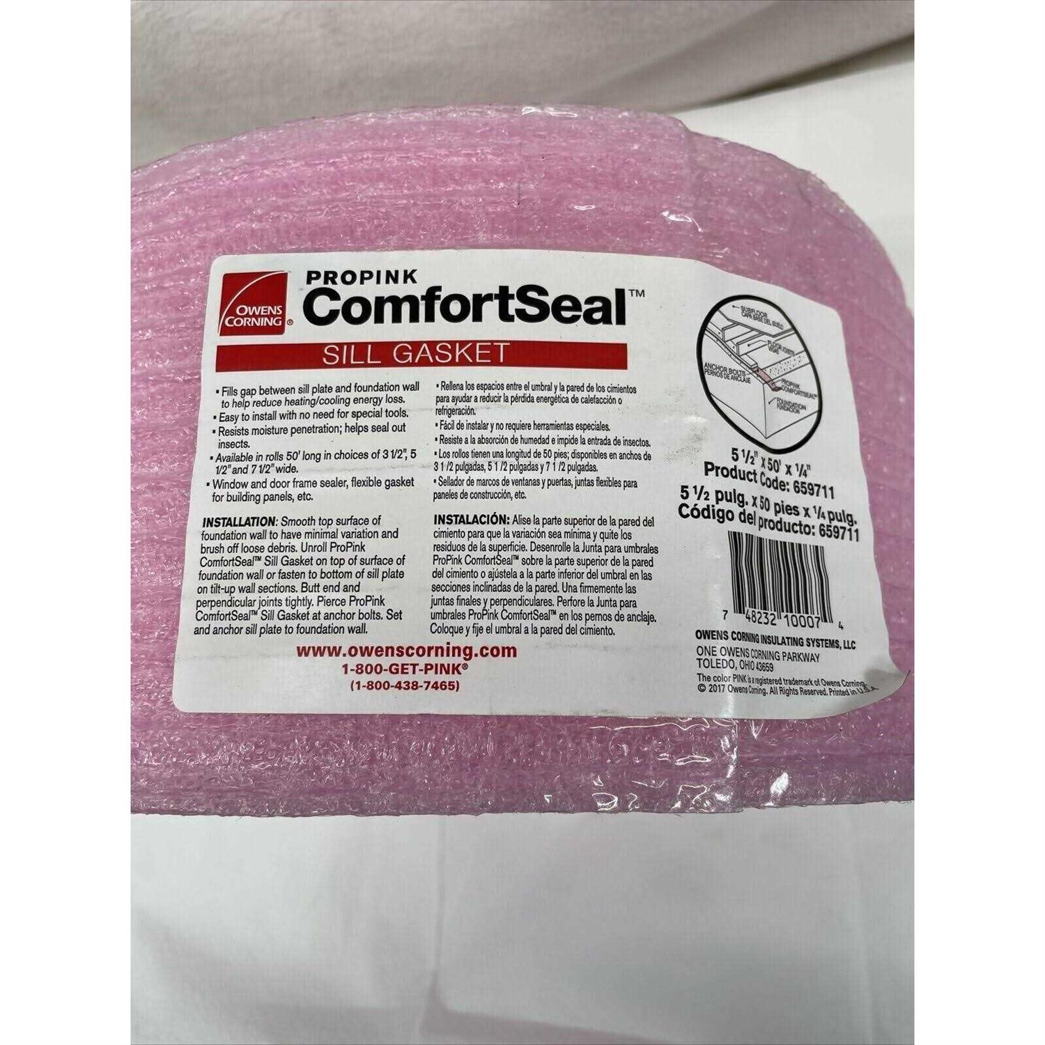 Owens Corning 2FS FormSealR 5.5 in. W x 50 ft. L 5 Ridged Sill Gasket
