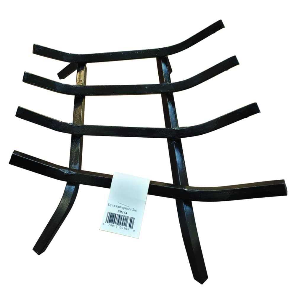 Lynx Black Painted Steel Fireplace Grate PR164