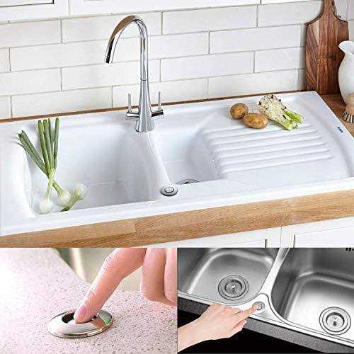Garbage Disposal Air Switch Kit Sink Top Waste Disposal Stainless Steel Off Air Button Food and Waste Disposals Part by Etoolcity