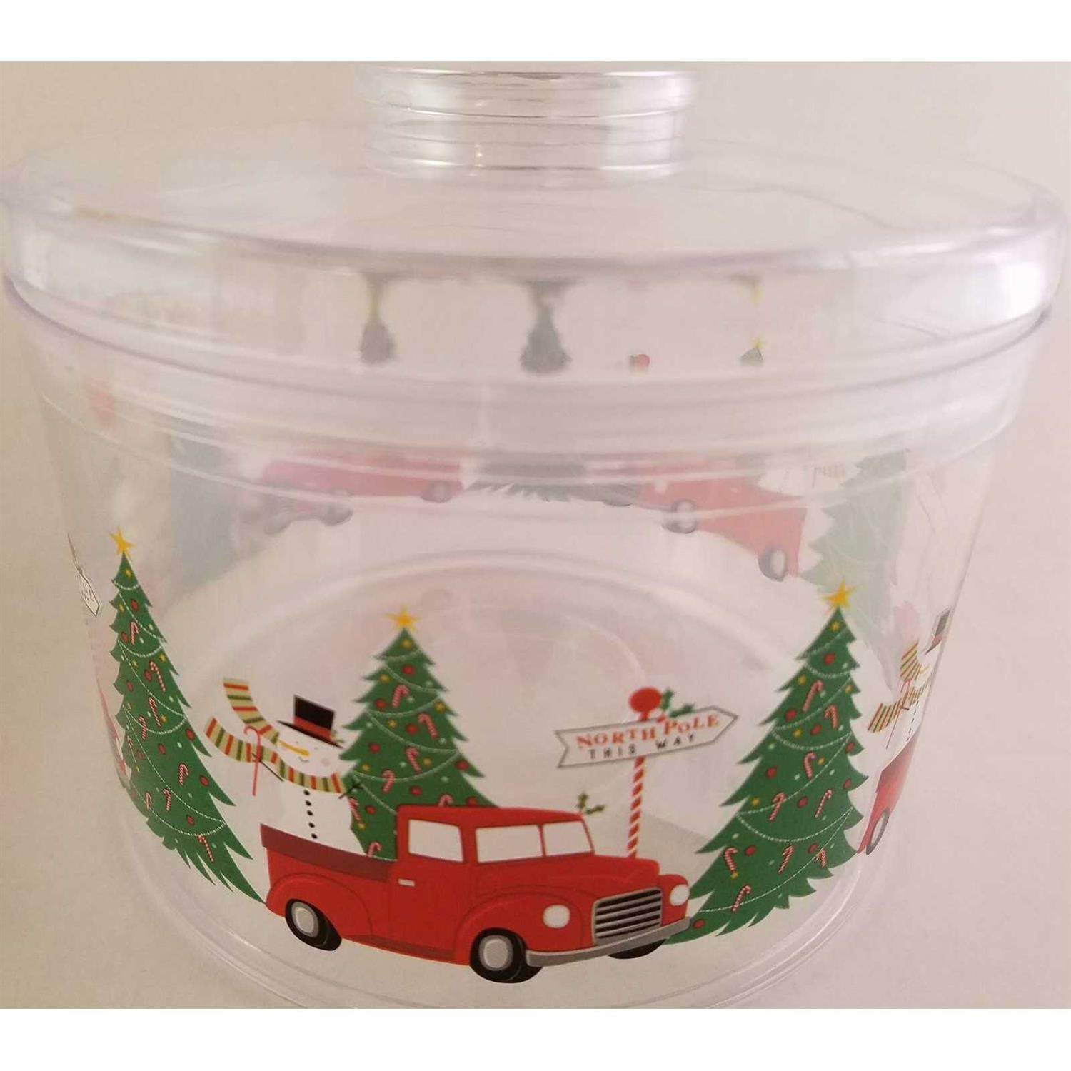 36 Christmas-Themed Plastic Containers With Lids