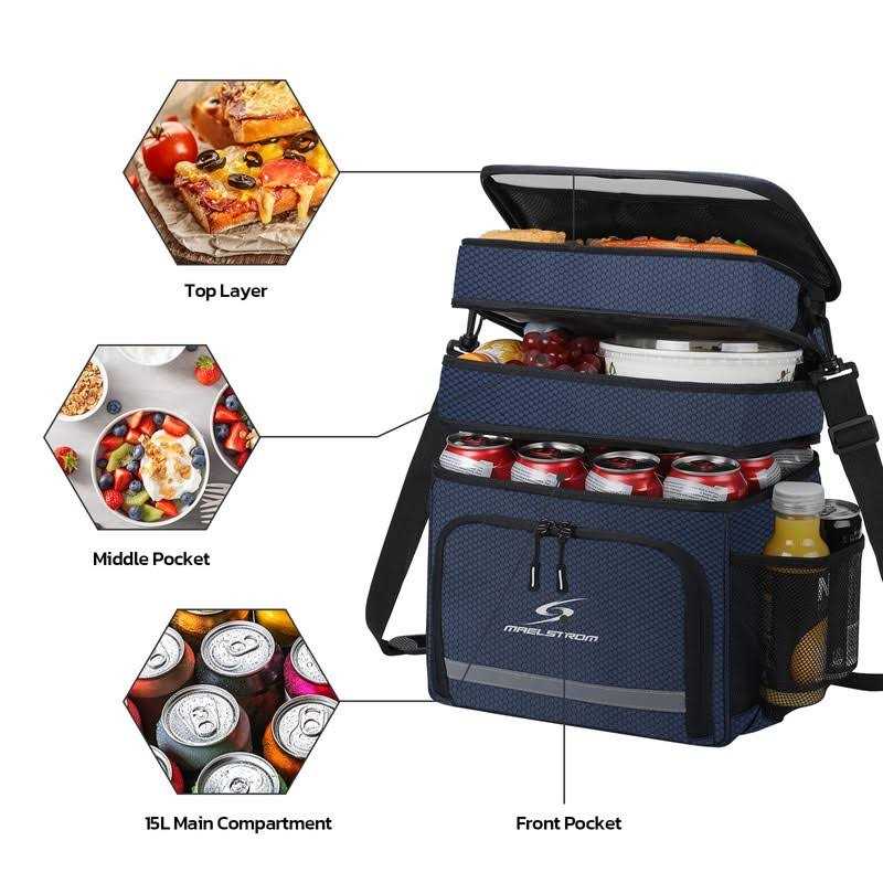 Maelstrom Lunch Box for Men,Insulated Lunch Bag Women/Men,Leakproof Lunch Cooler Bag