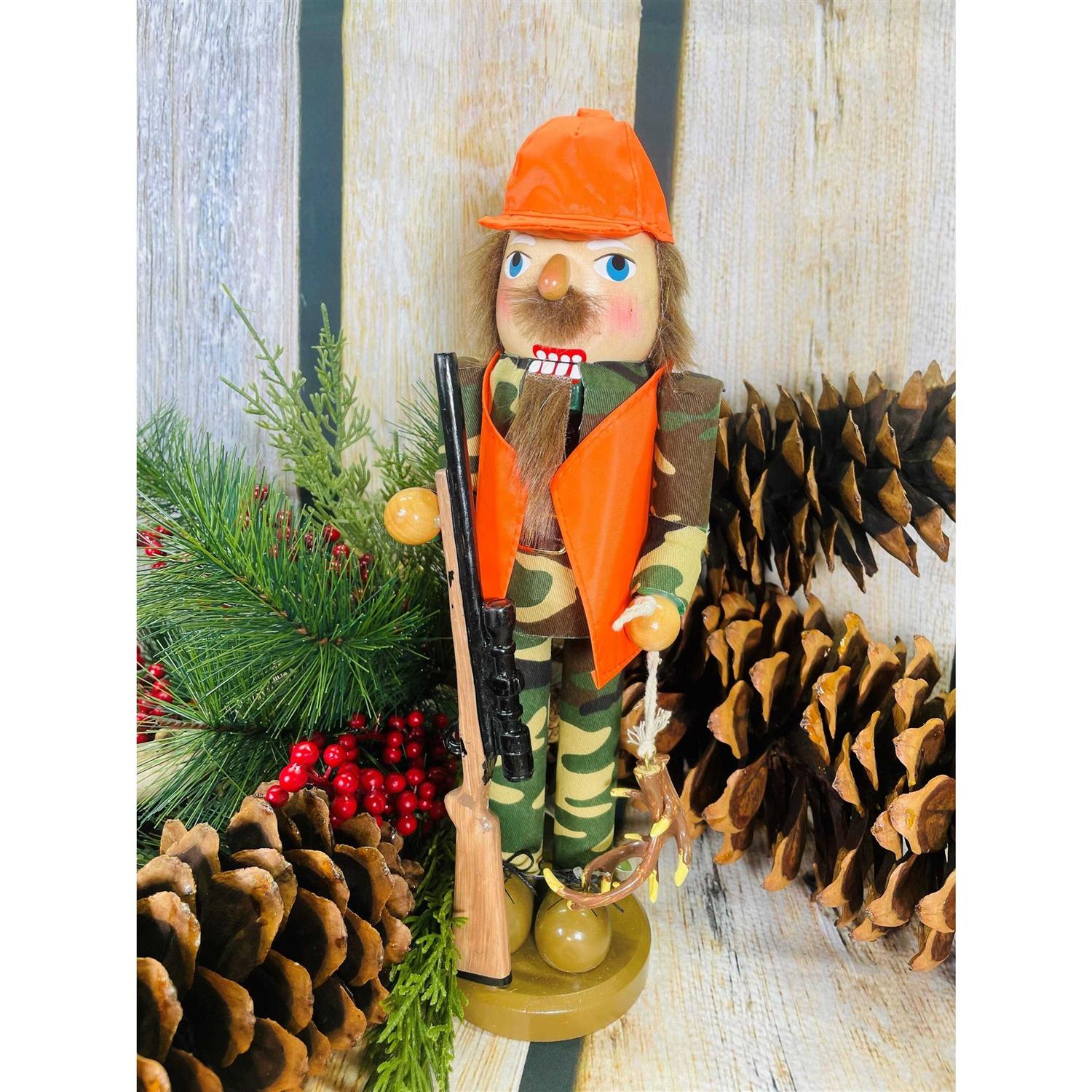 Santa’s Workshop 15 Deer Hunter Nutcracker