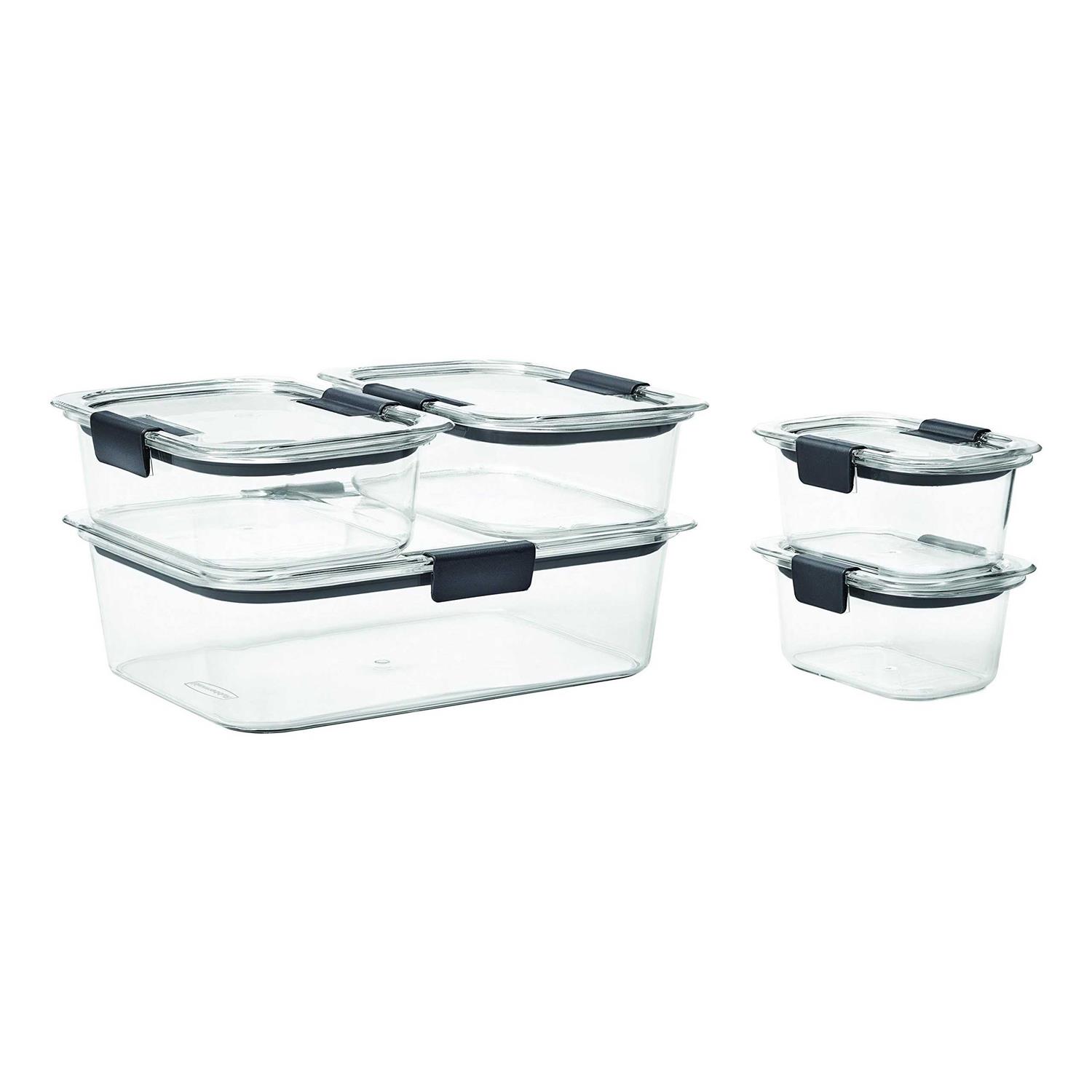 Rubbermaid 10-Piece Brilliance Food Storage Set