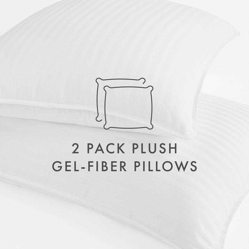 Becky Cameron Plush Down Alternative Gel Fiber Pillows 2 Pack