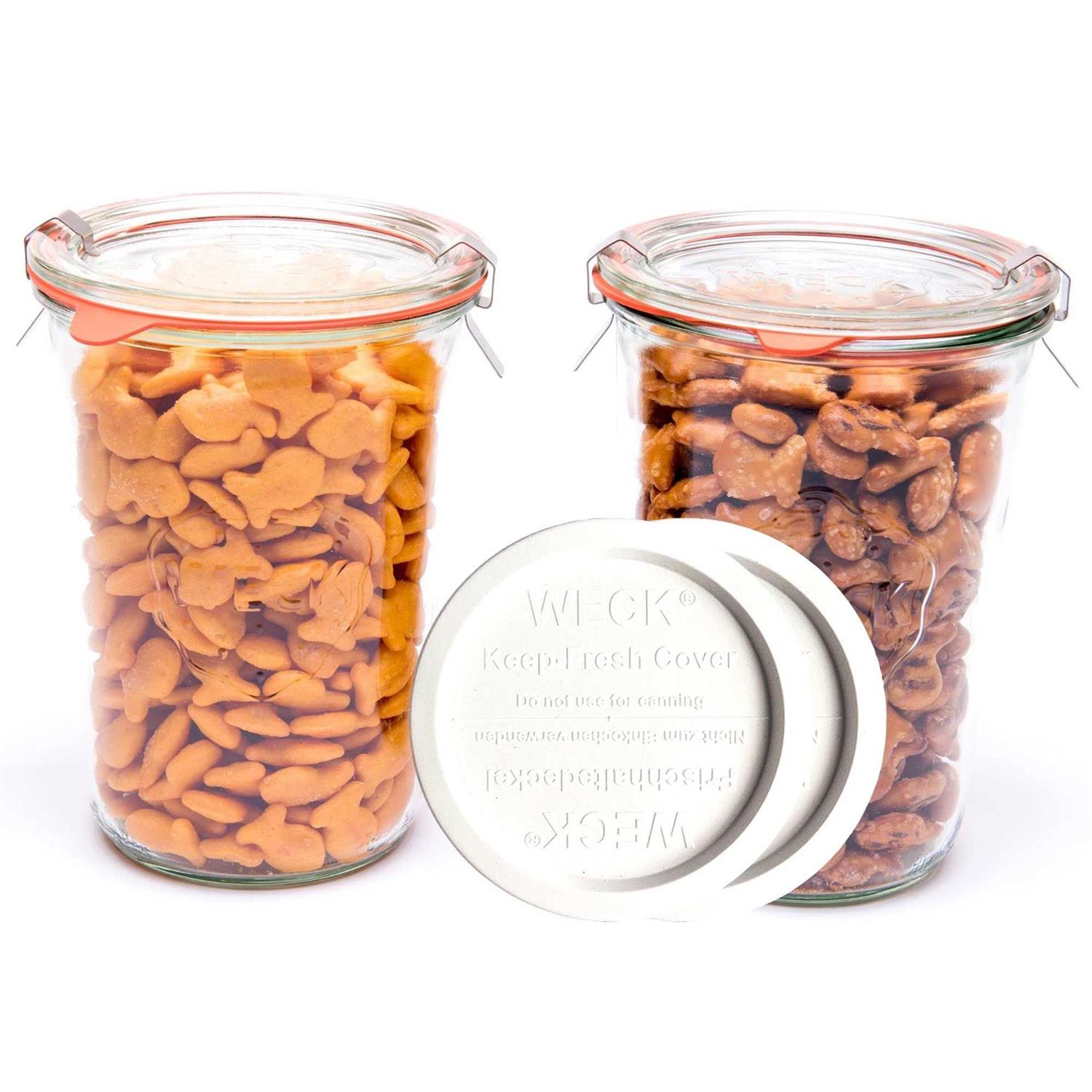 Weck Canning Jars 743 Weck Mold Jar Made of Transparent Glass