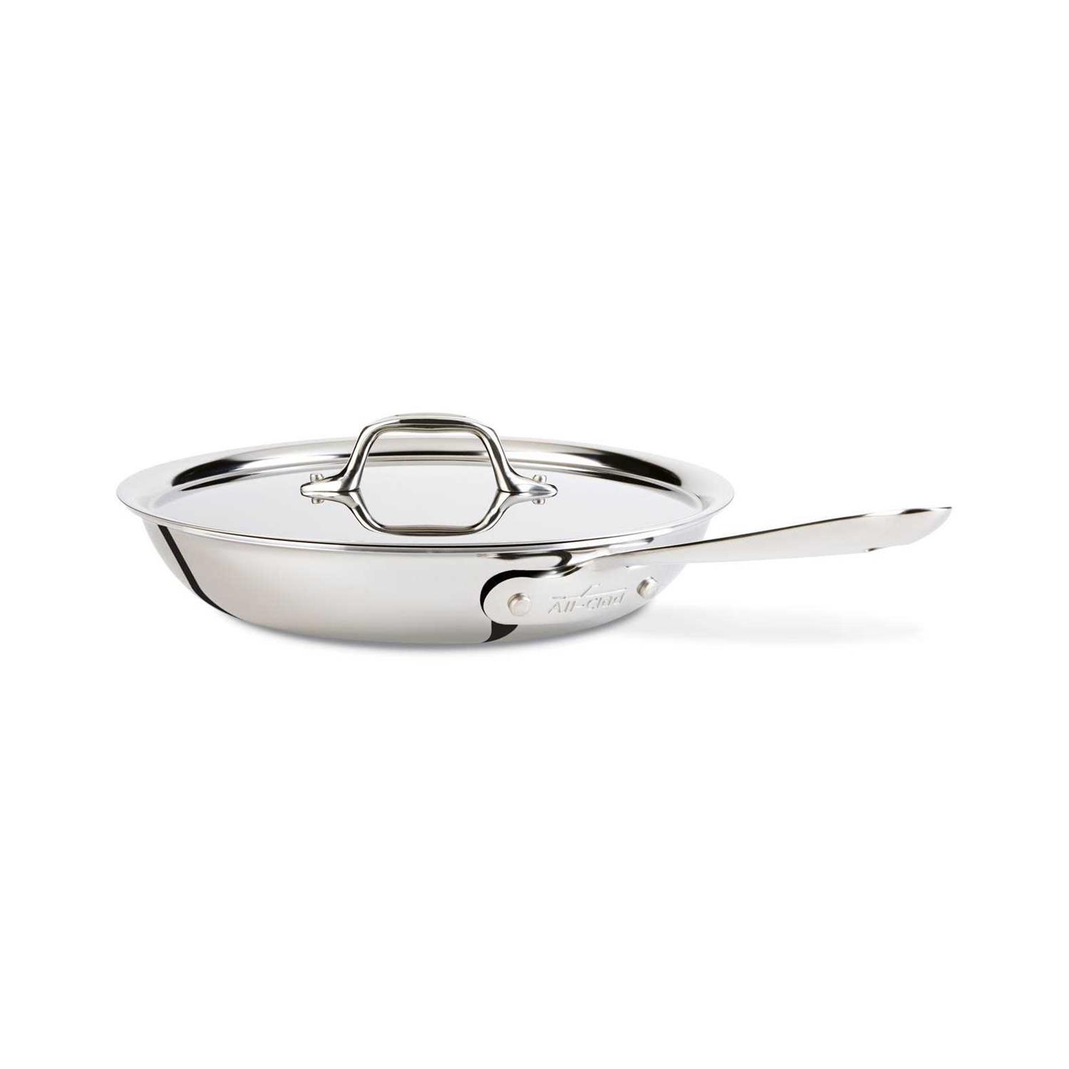 All-Clad D3 Stainless Steel Fry Pan with Lid