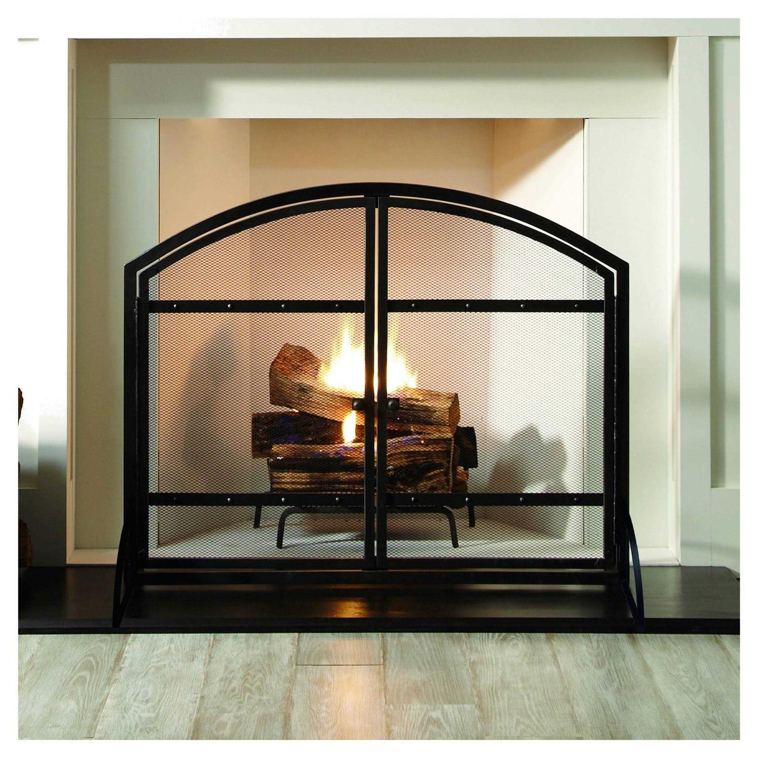 Pleasant Hearth Harper Fireplace Screen with Doors