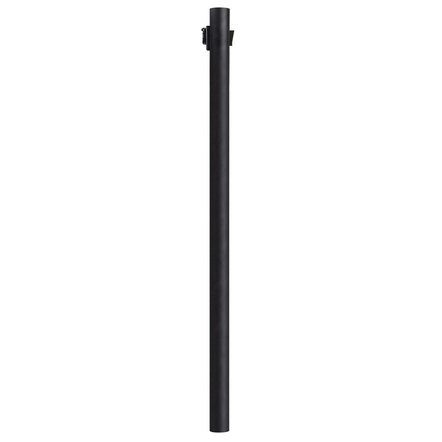 Solus 8 ft Outdoor Direct Burial Lamp Post with Convenience Outlet Fits 3 in. Post Top