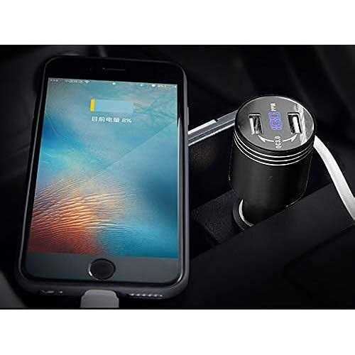 Fasohere Car Carbon Monoxide Detector Dual Usb Car Adapter Led Display