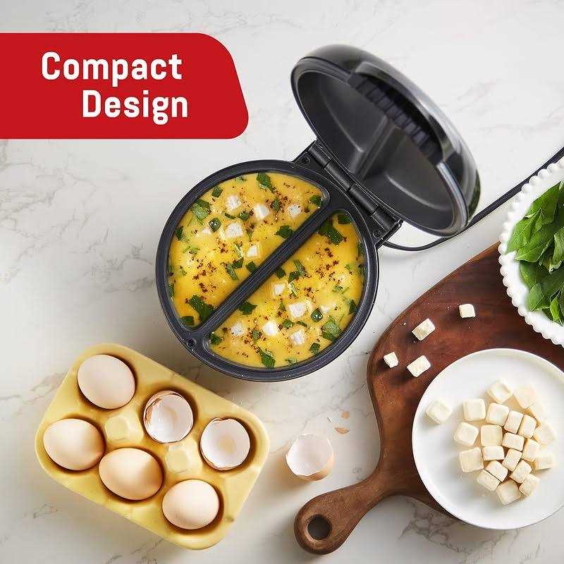 Elite Gourmet EOM205 Non-Stick Omelet Frittata Snack Pocket Maker