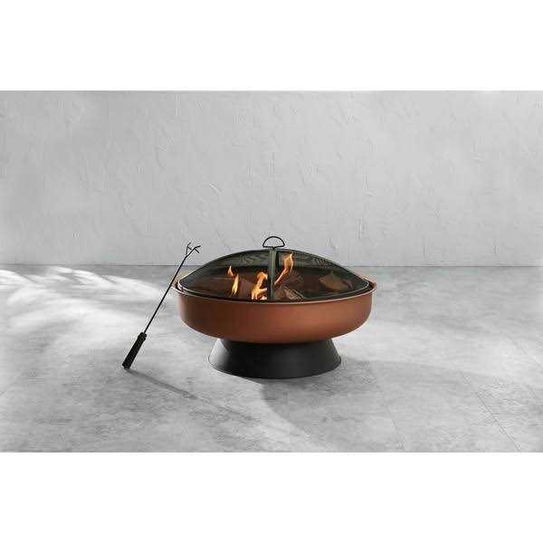 Origin 21 29.53-in W Copper and Black Steel Wood-Burning Fire Pit OFW402R