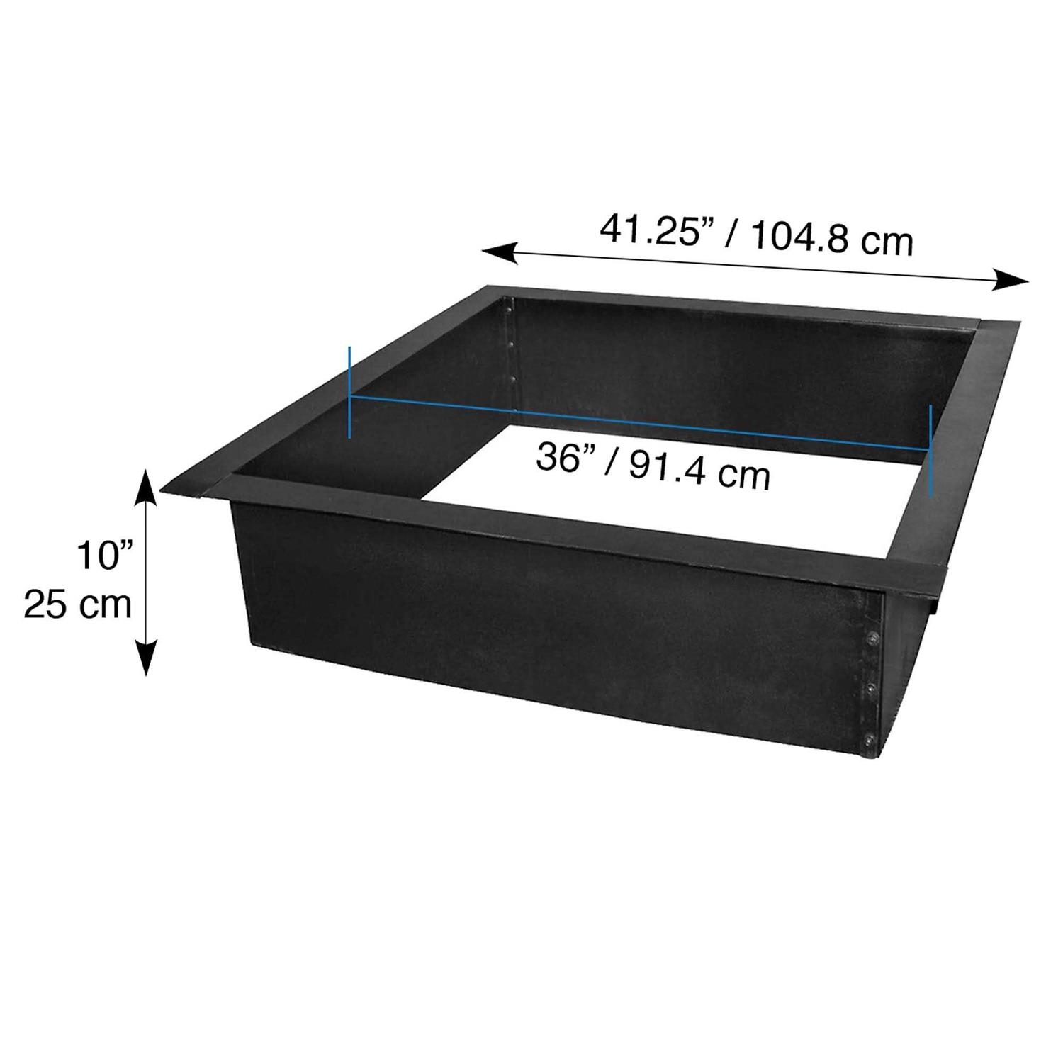 Blue Sky Outdoor 36 in. Square Fire Ring