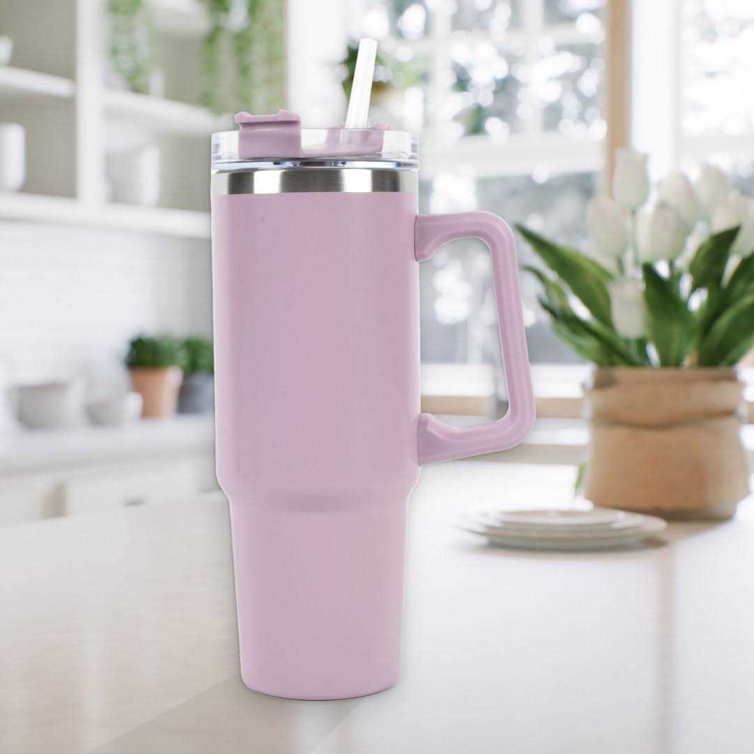 New View Gifts and Accessories Hydration 30 oz. Insulated Stainless Travel Tumbler with Straw New View Gifts and Accessories